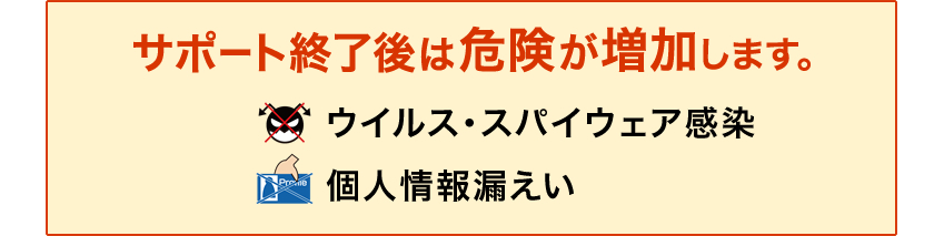 Microsoft サポート終了