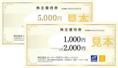 【最新・匿名配送・追跡有】ピーシーデポ PC DEPOT 株主優待 8000円分