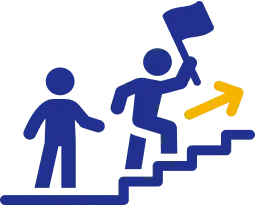 社員の成長とキャリア開発のイメージ