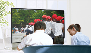 運動会やイベントをテレビの大画面で再生したい